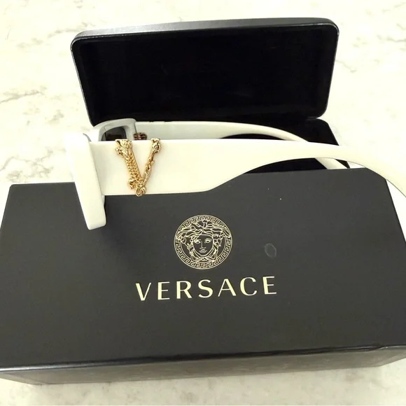 Versace Elegant White Sunglasses - Picture 5 of 13